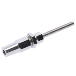 Úchyt pre lanko ø 4 mm, závit M6, brúsená nerez AISI 304 Úchyt pre lanko ø 4 mm, závit M6, brúsená nerez AISI 304